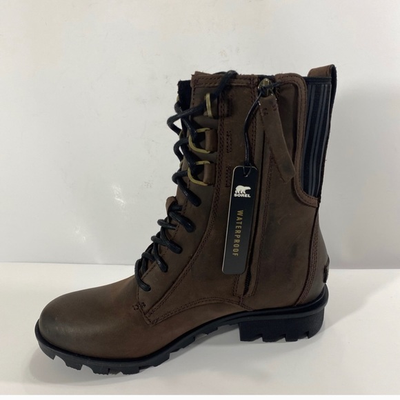 SOREL WOMEN’S PHOENIX Leather Combat Boot Size: - Picture 6 of 11